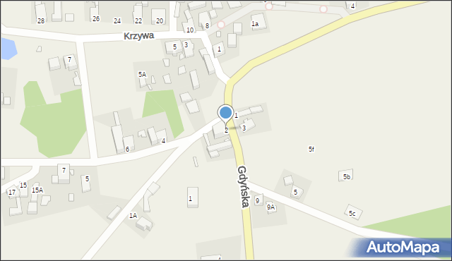 Jaromirowice, Gdyńska, 2, mapa Jaromirowice