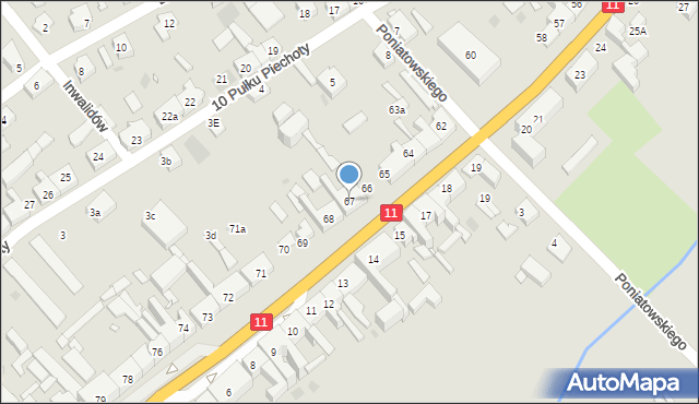 Jastrowie, Gdańska, 67, mapa Jastrowie