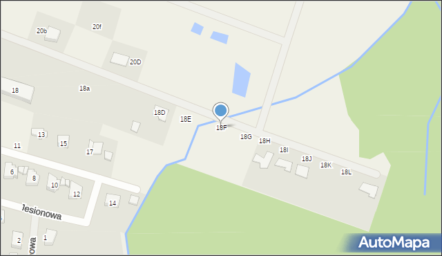 Kaczki, Gdańska, 18F, mapa Kaczki