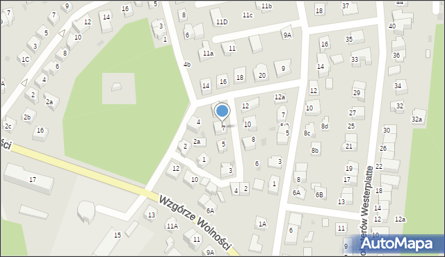 Kartuzy, Gdyńskich Kosynierów, 7, mapa Kartuzy