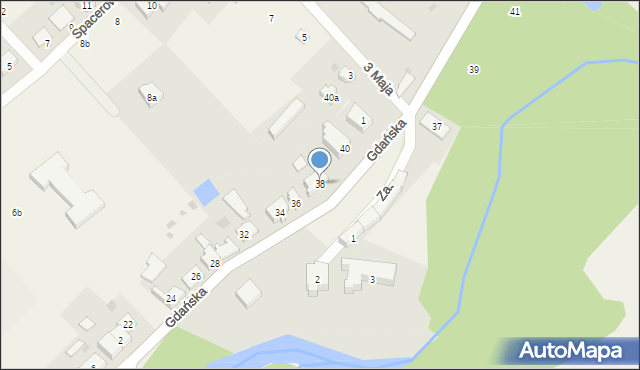 Kłodawa, Gdańska, 38, mapa Kłodawa