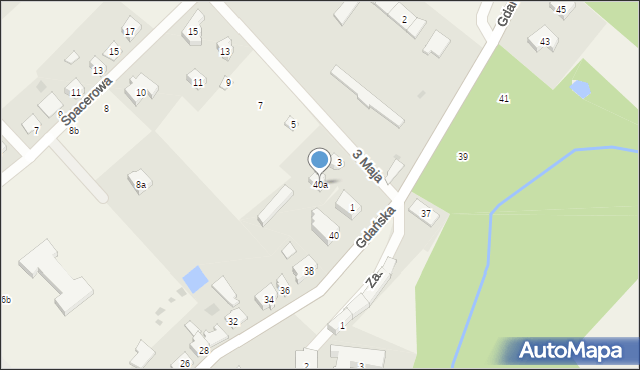 Kłodawa, Gdańska, 40a, mapa Kłodawa