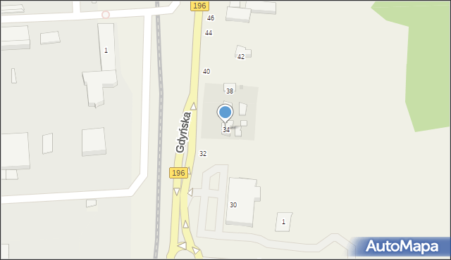 Koziegłowy, Gdyńska, 34, mapa Koziegłowy