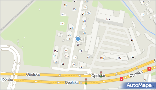 Kraków, Gdyńska, 16, mapa Krakowa