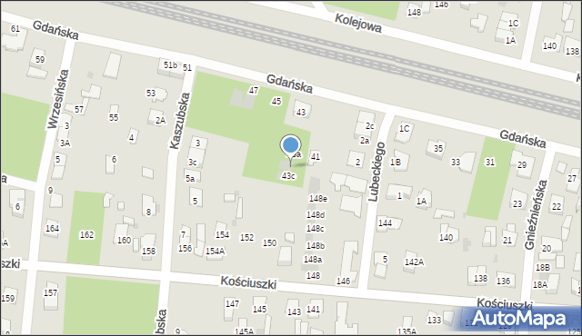 Legionowo, Gdańska, 43b, mapa Legionowo