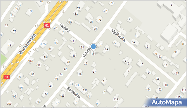 Legionowo, Gdyńska, 13, mapa Legionowo