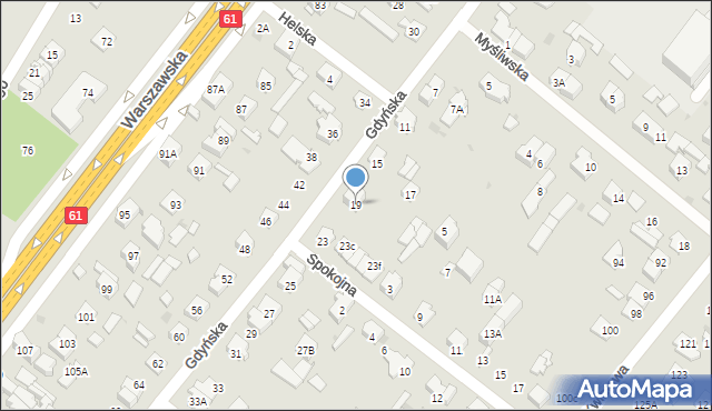 Legionowo, Gdyńska, 21, mapa Legionowo