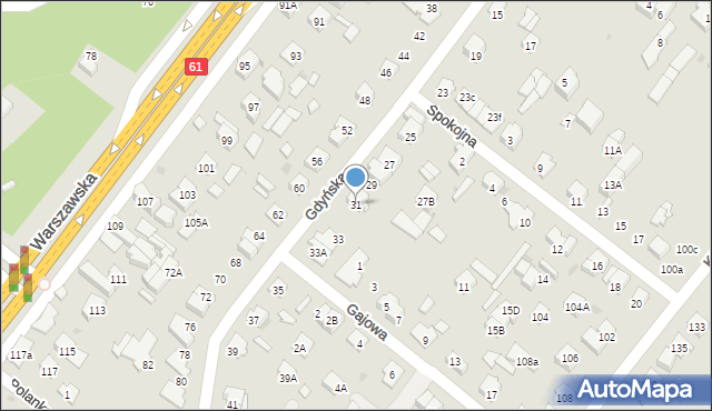 Legionowo, Gdyńska, 31, mapa Legionowo