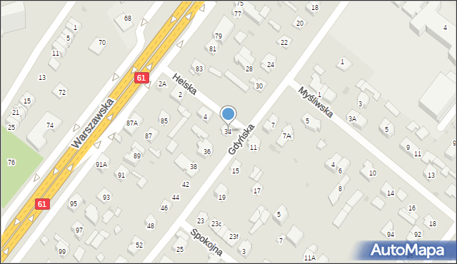 Legionowo, Gdyńska, 34, mapa Legionowo