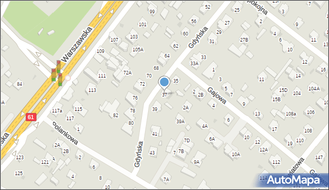 Legionowo, Gdyńska, 37, mapa Legionowo