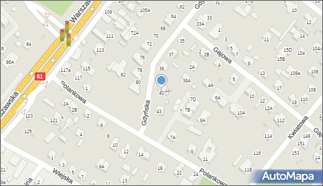 Legionowo, Gdyńska, 41, mapa Legionowo