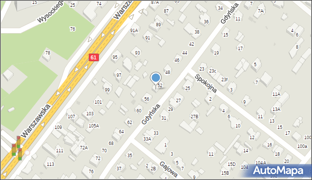 Legionowo, Gdyńska, 54, mapa Legionowo