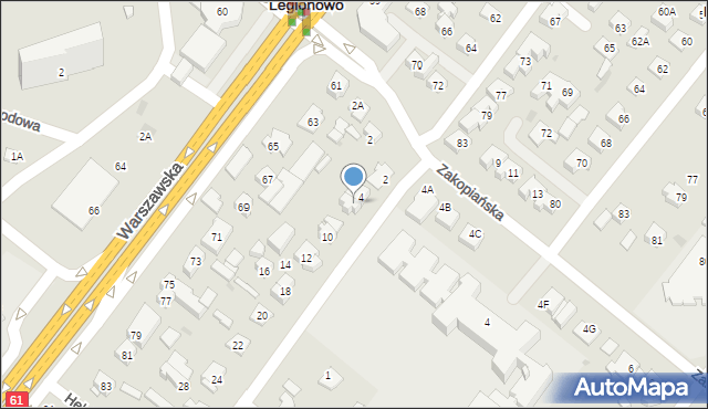 Legionowo, Gdyńska, 6, mapa Legionowo
