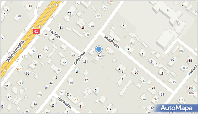 Legionowo, Gdyńska, 7A, mapa Legionowo