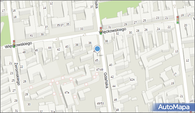 Łódź, Gdańska, 47, mapa Łodzi