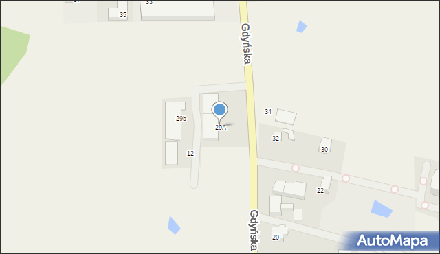 Małkowo, Gdyńska, 29A, mapa Małkowo