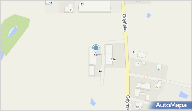 Małkowo, Gdyńska, 29b, mapa Małkowo