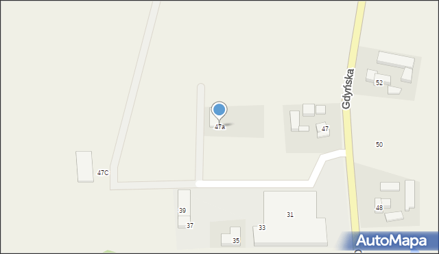 Małkowo, Gdyńska, 47a, mapa Małkowo