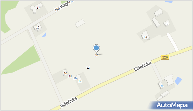 Mierzeszyn, Gdańska, 10, mapa Mierzeszyn