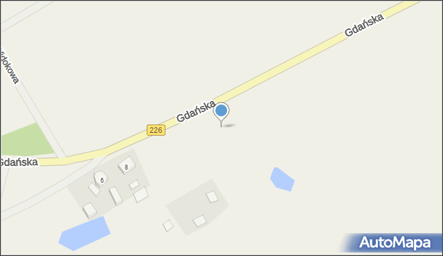 Mierzeszyn, Gdańska, 9c, mapa Mierzeszyn