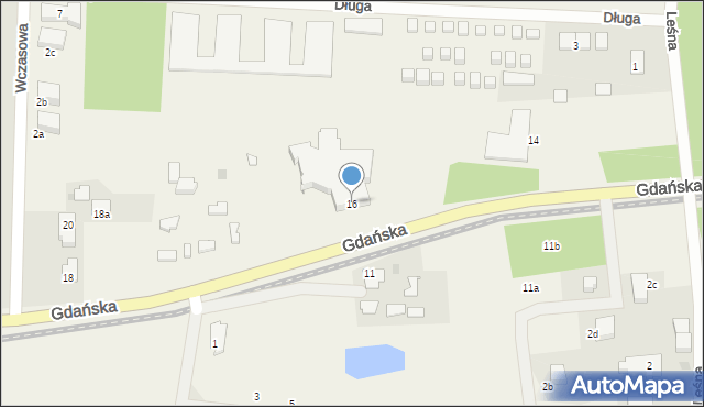 Mikoszewo, Gdańska, 16, mapa Mikoszewo