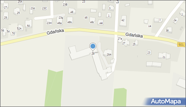 Mikoszewo, Gdańska, 29, mapa Mikoszewo