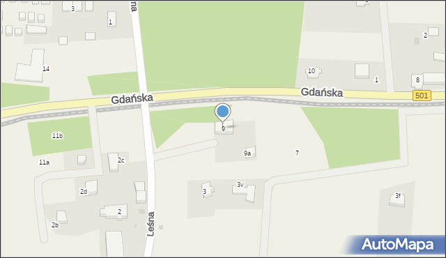 Mikoszewo, Gdańska, 9, mapa Mikoszewo