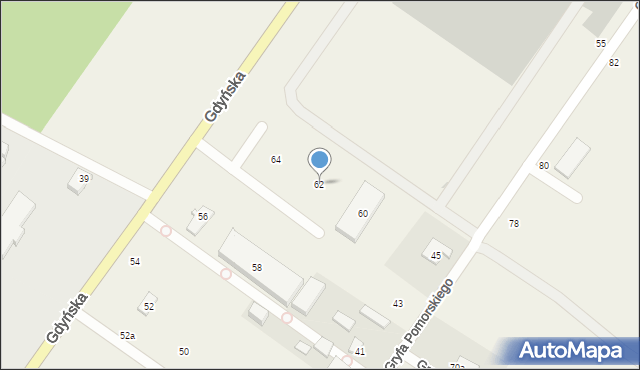 Miszewko, Gdyńska, 62, mapa Miszewko