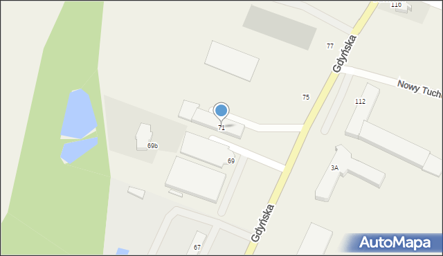 Miszewko, Gdyńska, 71, mapa Miszewko