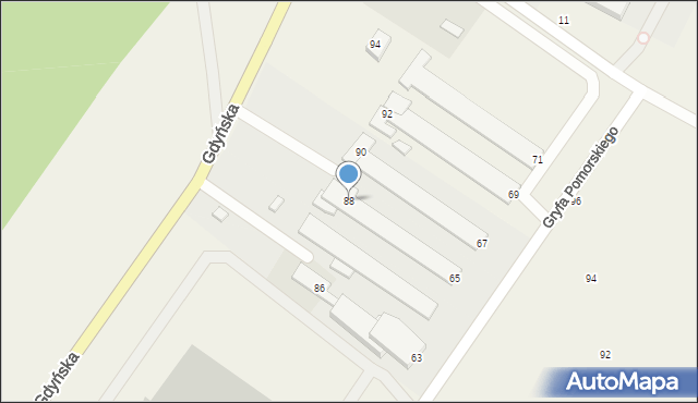 Miszewko, Gdyńska, 88, mapa Miszewko