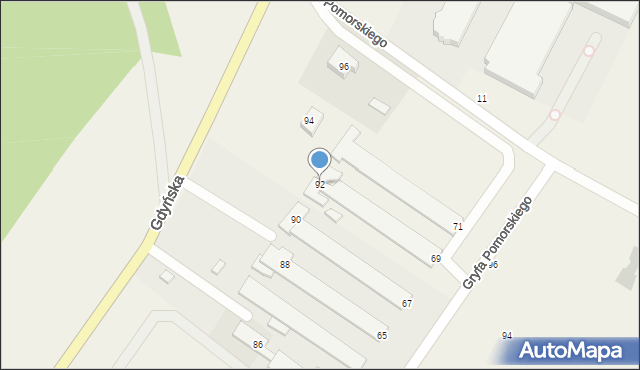 Miszewko, Gdyńska, 92, mapa Miszewko