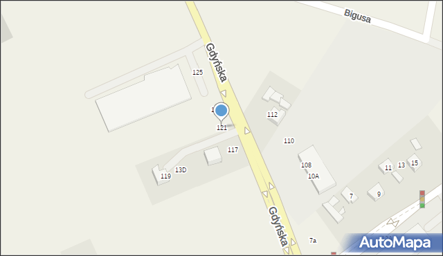 Miszewo, Gdyńska, 121, mapa Miszewo