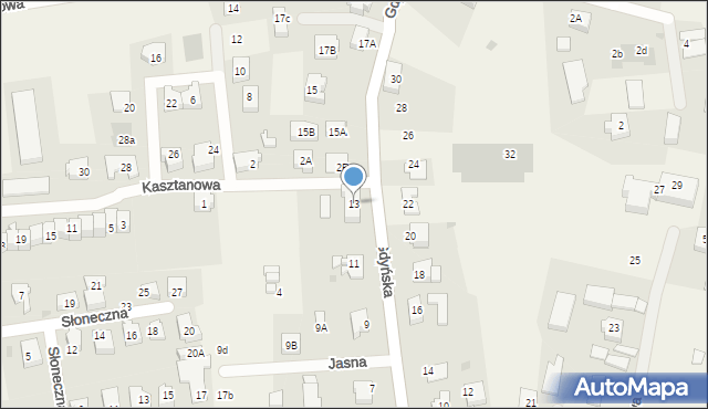 Mosty, Gdyńska, 13, mapa Mosty