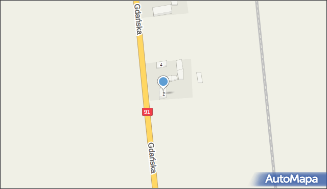 Narkowy, Gdańska, 2, mapa Narkowy