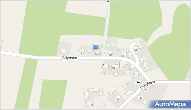 Nielbark, Gdyńska, 12, mapa Nielbark
