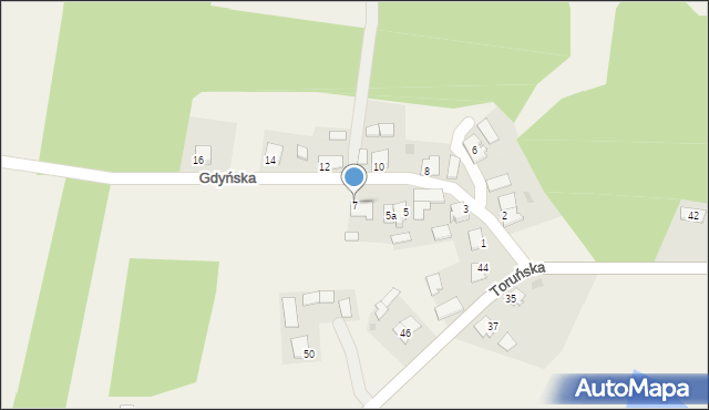 Nielbark, Gdyńska, 7, mapa Nielbark