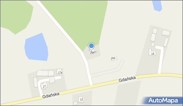 Nowa Karczma, Gdańska, 19d, mapa Nowa Karczma