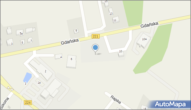 Nowa Karczma, Gdańska, 8, mapa Nowa Karczma