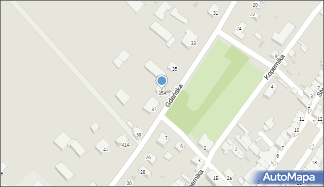 Nowy Staw, Gdańska, 35A, mapa Nowy Staw