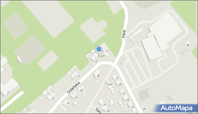 Olecko, Gdańska, 15, mapa Olecko