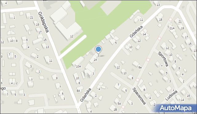 Olecko, Gdańska, 3, mapa Olecko