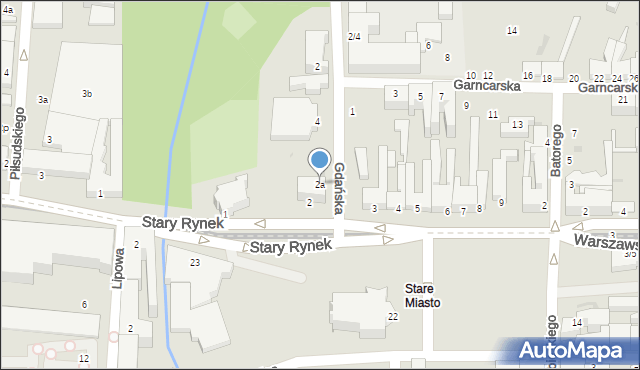 Pabianice, Gdańska, 2a, mapa Pabianic