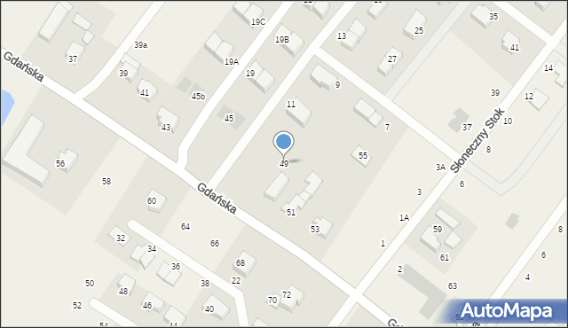 Pępowo, Gdańska, 49, mapa Pępowo