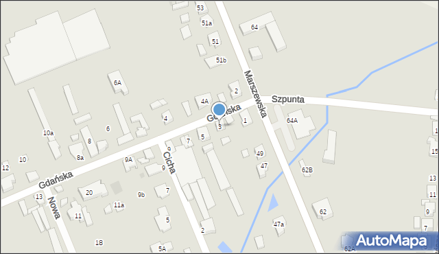 Pleszew, Gdańska, 3, mapa Pleszew