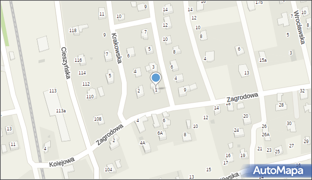 Pogwizdów, Gdańska, 1, mapa Pogwizdów