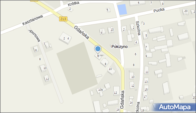 Połczyno, Gdańska, 6, mapa Połczyno