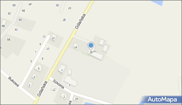 Pomlewo, Gdańska, 16, mapa Pomlewo