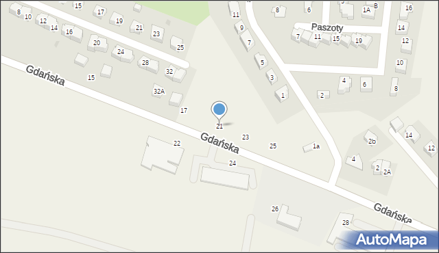 Przodkowo, Gdańska, 21, mapa Przodkowo