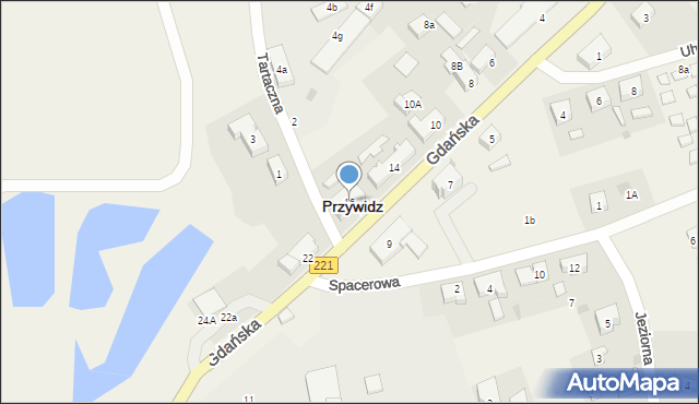 Przywidz, Gdańska, 16, mapa Przywidz