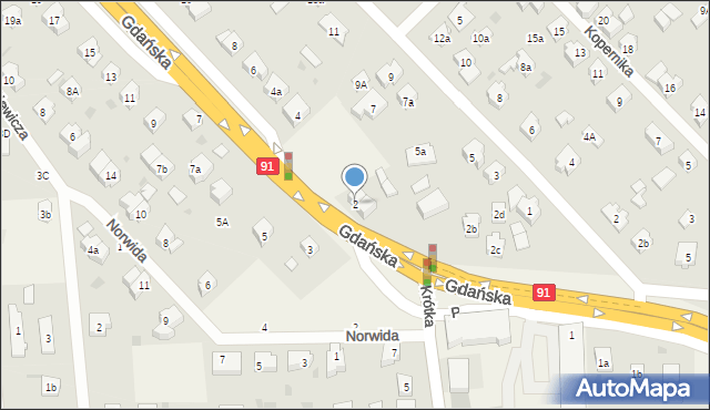 Pszczółki, Gdańska, 2, mapa Pszczółki